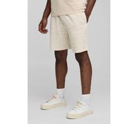 Short large mi-long à motif jacquard homme - pierre - XL, pierre