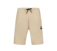 Le Coq Sportif - Tech SP Short N°1 - Piqué Double Face Coton Polyester Coupe Droite Ceinture Élastiquée Poches Zippées Homme Sport Urbain - Taille XL - Beige
