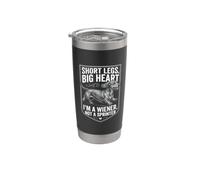 Short Legs Big Heart Wiener Not a Sprinter Teckel Gobelet isotherme en acier inoxydable double paroi