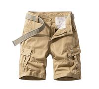 Short Long Homme de Travail avec Poche Chantier 3XL Kaki Sécurité Shorts de Sport uni Trail Vente Flash a Pied Vêtement Bermuda Homme Cargo Kaki XL