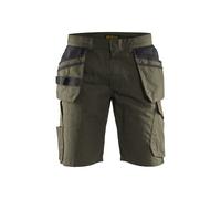 Short maintenance avec poches flottantes Blåkläder 1494 Vert Kaki/Noir Blaklader - 149413304599C 48