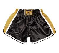 Metal Boxe - Short Thaï Kickboxing Extrem - Noir/Doré - Taille L