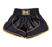 Short de boxe Thaï Métal boxe Siam-M-Noir et Or Noir et Or
