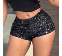 Short mini à sequins rouges mignon, convient à diverses occasions, style Miumiu, bas pour femmes en automne, shorts pour femmes L,M,S,XSUnicoloreTissu tricoté