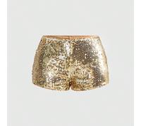 Short mini sexy à taille très basse avec paillettes et sequins, convient pour l'été, la plage, la remise des diplômes, Pâques, les concerts, les vacances à Nashville, le bal de promo, le punk de rue,