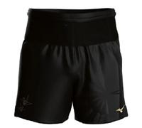 Mizuno Active Graphic Multi Pocket 7in Short de running Hommes - noir, or, Taille XL