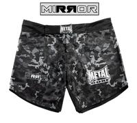 Short MMA Metal Boxe Mirror Noir 2XL