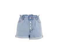 ONLY ONLCUBA Short en Jean pour Femme, Taille Haute, Coupe Ample, Bleu Jeans Clair, M
