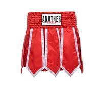 Short Muay Thai, Short de boxe MMA Cross Training pour homme, Short d'entraînement de combat doux, BJJ Training Jiu Jitsu No Gi Wear pour arts martiaux, Cage Fight, Muay Thai, BJJ(Size:S,Color:Rouge)