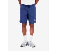 Short En Molleton À Logo Empilé Essentials - New Balance - Homme - Bleu