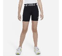 Short Nike Pro Dri-FIT 13 cm pour ado (fille) Noir/Blanc XS