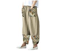Short Noir Fille Lin Leg Wide Print Coton Patchwork Occasionnel Pantalons Amples Femmes Pantalons irréguliers Pyjama Short Moulant