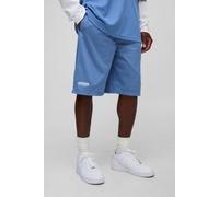 Short oversize universitaire mi-long en mesh homme - bleu - XL, bleu
