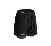 Short 2 en 1 oxsitis x race noir homme