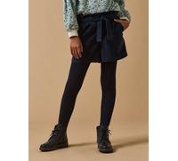 Short Paper Bag Velours Fille Marine 16A