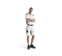 Short de peintre stretch Blanc/Gris-Foncé 10941330 - Taille au choix