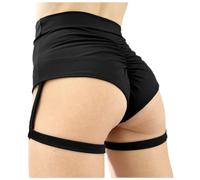 Short Pole Dance Femme - Femmes Taille Haute Couleur Unie Mince Hanche Stretch Pantalon Fesses Ventre Sport Yoga Pantalon Couleur Unie Pantalon décontracté Pantalon Taille Haute Chic
