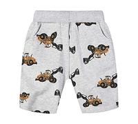 Short pour enfant garçon - Motif dinosaure - Short d'été - Noir et gris - Couleur unie - Dessin animé - Pantalon de gardien de but pour enfants - 152, i, 6-7 ans
