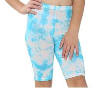 Short pour filles en tie dye - Marque - Modèle - Taille élastiquée - Longueur genou - 100% Polyester 11-12 ans