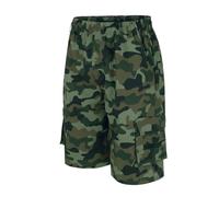 Short pour homme - Couleur unie - Imprimé camouflage - Multi-poches - Short de sport décontracté - Short de plage - Short cargo - Short I Fit, camouflage, 5X-Large