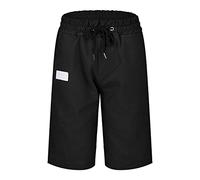 Short pour Homme en Coton Jersey Shorts de Plage Été Bermudas Pantacourt Respirable Baggy Pantalon Yoga Sport Léger Élastique Shorts Cordon de Serrage