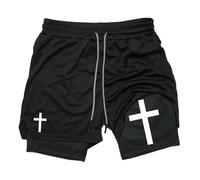 Short pour homme I All Things Through Christ Who Strengthens Track Short I All Things Through Christ 2, noir 1, M