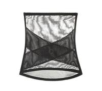 Short Pour Mettre Sous Robe Bodysuit Shapewear Shape Up & Fat Burning] Tulle Taille Shaper Femmes Shapewear Mesh Corset Mesh Ceinture Tulle Taille Shaper Short Blanc Femme Short Noir Fille (Black, L)