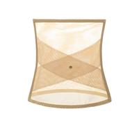 Short Pour Mettre Sous Robe Bodysuit Shapewear Shape Up & Fat Burning] Tulle Taille Shaper Femmes Shapewear Mesh Corset Mesh Ceinture Tulle Taille Shaper Short Blanc Femme Short Noir Fille (Khaki, M)