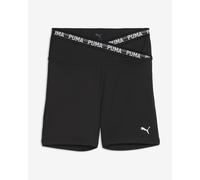 Short Puma Strong Cross Front noir blanc femme - L