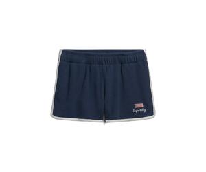 Short rÃ©tro gaufrÃ© femme Superdry Athletic Essentials Bleu M
