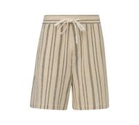 Short rayÃ© Ã effet crochet QS Beige L