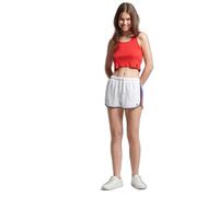 Superdry Vintage Stripe Racer Shorts Blanc L Femme