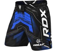 Short RDX MMA, adapté au Muay Thai, au Kickboxing et à l'entraînement en salle de sport, Bleu, 2XL 3