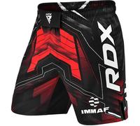 Short RDX MMA, adapté au Muay Thai, au Kickboxing et à l'entraînement en salle de sport, Rouge, S 3