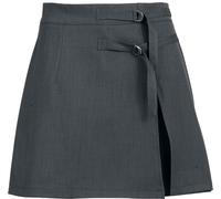 Short Rockabilly de Hell Bunny - Traxler - Skort (Jupe Short) - XS à XXL - pour Femme - gris S