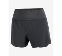 Salomon - Short trail respirant et à séchage rapide - Sense Aero 2In1 Trail 4" W Deep Black pour Femme - Taille M - Noir Noir M