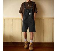 Short salopette noire à motif graphique pour hommes, style polyvalent. Manfinity Hypemode, Mardi Gras, Streetwear, Vintage, Vacances, J'aime mon petit ami, Saint-Valentin L,M,S,XL,XXLgraphique,Lettres