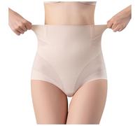 Short Sculptant 4 en 1 Pauraju Thermogénique Short Gainant Brûleur De Graisse Les Graisses à microparticules, modeleur de Restauration Fibre Unique Ventre Plat Taille Haute Femme (Beige, XXL)