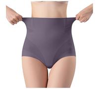 Short Sculptant 4 en 1 Pauraju Thermogénique Short Gainant Brûleur De Graisse Les Graisses à microparticules, modeleur de Restauration Fibre Unique Ventre Plat Taille Haute Femme (Light Purple, L)