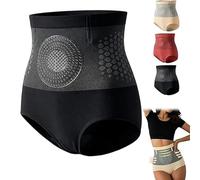 Short Sculptant Thermogénique Brûleur De Graisse Pauraju, 4 en 1 Pauraju Short Gainant, Gainant Ventre Plat Taille Haute pour Femme (Noir, XL)