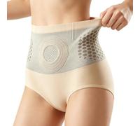 Short Sculptant Thermogénique Brûleur De Graisse, Short Gainant 4 en 1, Gainant Ventre Plat Taille Haute pour Femme (Nude, XXXL)