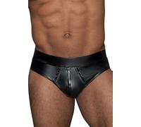 Short Sexy zippé H065-2X Large - Noir