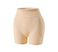 Short Shapewear avec ContrôLe De l'abdomen Culotte Gainante for Femme, Coussinets Respirants for Les Hanches, rehausseur de Fesses, vêtement de modelage du Corps pour Femmes(Skin,M)
