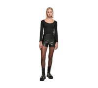 Urban Classics – Short femme simili cuir – Noir – 93% polyester, 7% élasthanne – 4XL