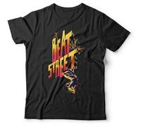 Short Sleeve Beat Street T-Shirt Unisex - Break Dance, 80'S, Hip Hop Top Shirt Black XL
