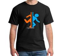 Short Sleeve o-Neck Men T Shirt Portal 2 Casual Summer Fashion Loose Printed Men t-Shirt Tops Game Tee Shirt Manches Courtes(Small)