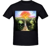 Short Sleeve The Moody Blues in Search of The Lost Chord Mens Tee Shirts Black XXL