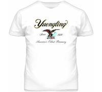 Short Sleeve Yuengling and Sons Brewing Beer Company T Shirt Mens Man White S