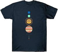 Short SleeveSolar System Space Astronomy Planets T Shirt Cool Men's Cotton Shirts Tee TopTop Navy Blue Manches Courtes(XX-Large)