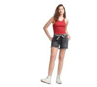 Superdry Vintage Mid Rise Slim Shorts Noir 26 Femme
